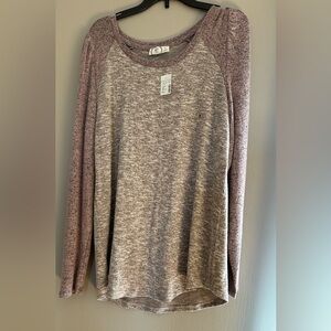 Heathered Long Sleeve Top
